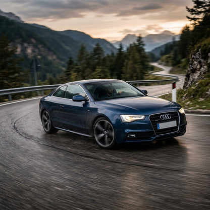 Action Shot: Audi A5 Driving Fast