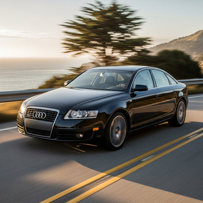 Action Shot: Audi A6 Driving Fast
