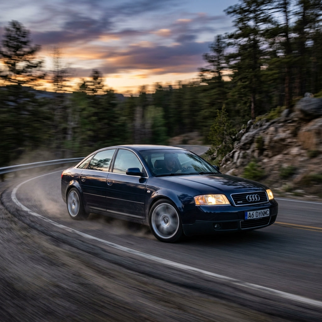 Action Shot: Audi A6 Driving Fast