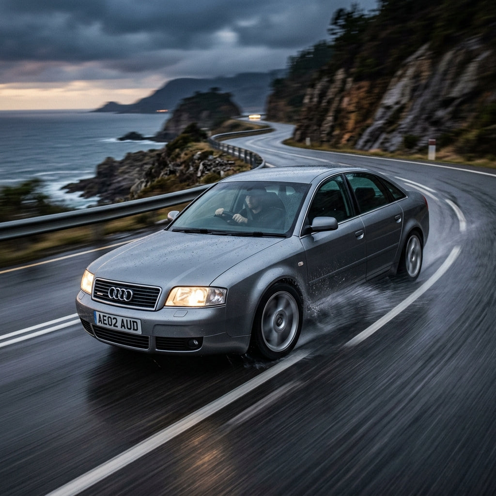 Action Shot: Audi A6 Driving Fast