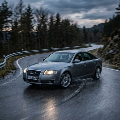Action Shot: Audi A6 Driving Fast