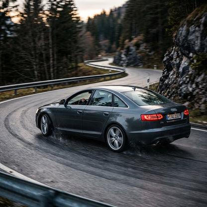 Action Shot: Audi A6 Driving Fast