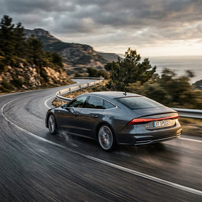 Action Shot: Audi A6,A7 Driving Fast
