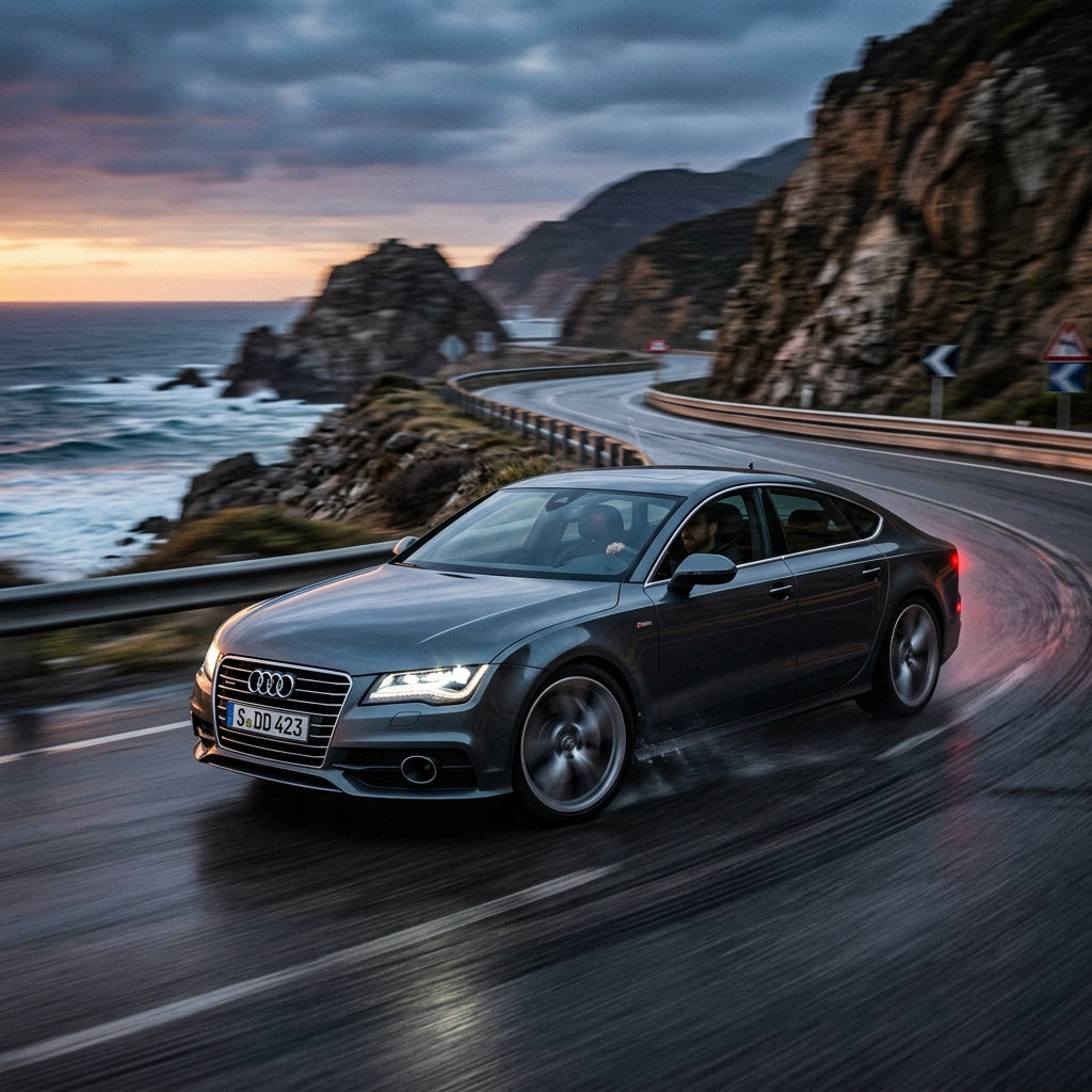Action Shot: Audi A7 Driving Fast