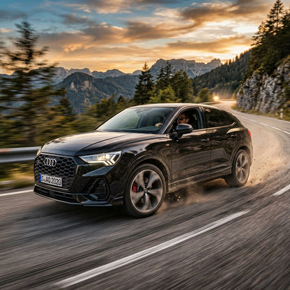 Action Shot: Audi Q3 Driving Fast