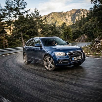 Action Shot: Audi Q5 Driving Fast
