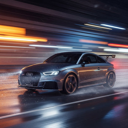 Action Shot: Audi RS3, TT Driving Fast
