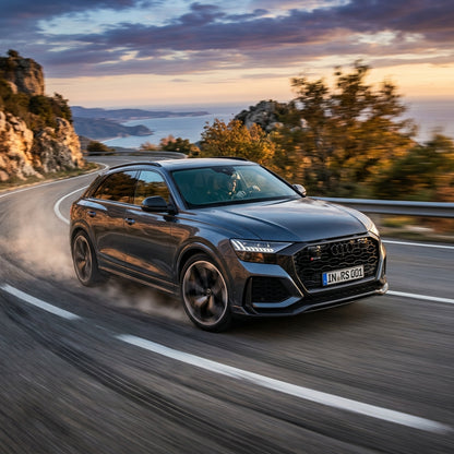 Action Shot: Audi RS Q8,Q8 Driving Fast