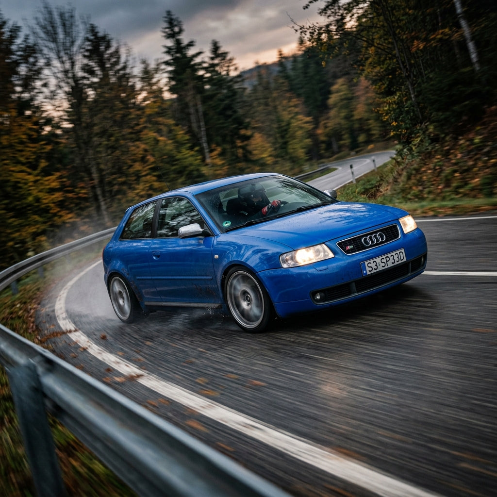 Action Shot: Audi S3 Driving Fast