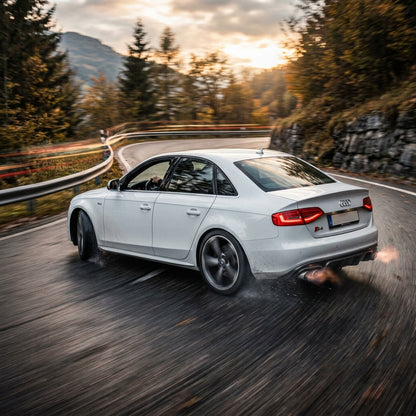 Action Shot: Audi S4,S5 Driving Fast