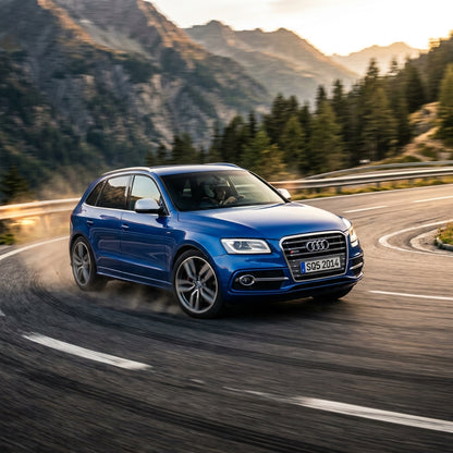 Action Shot: Audi SQ5 Driving Fast
