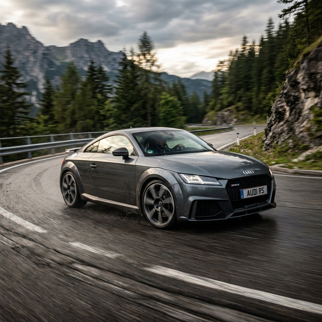 Action Shot: Audi TT Driving Fast