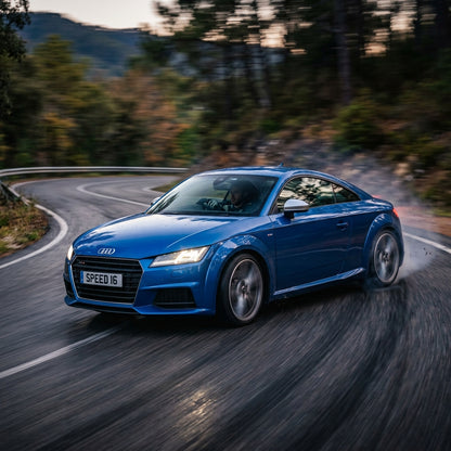 Action Shot: Audi TT Driving Fast