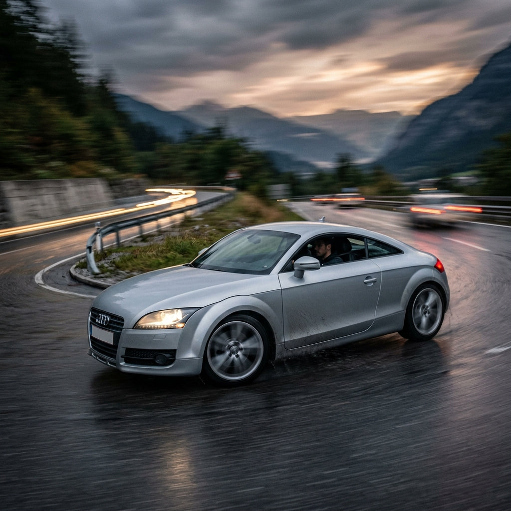 Action Shot: Audi TT Driving Fast