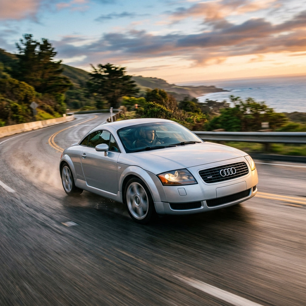 Action Shot: Audi TT Driving Fast