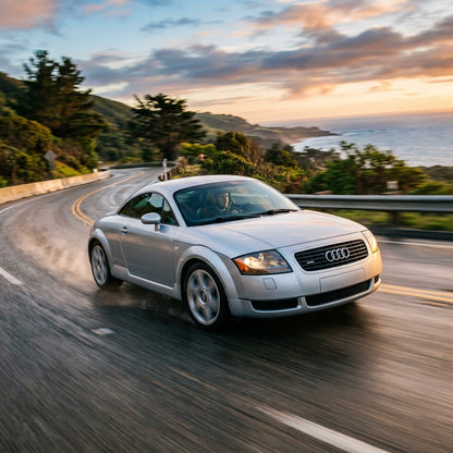 Action Shot: Audi TT Driving Fast