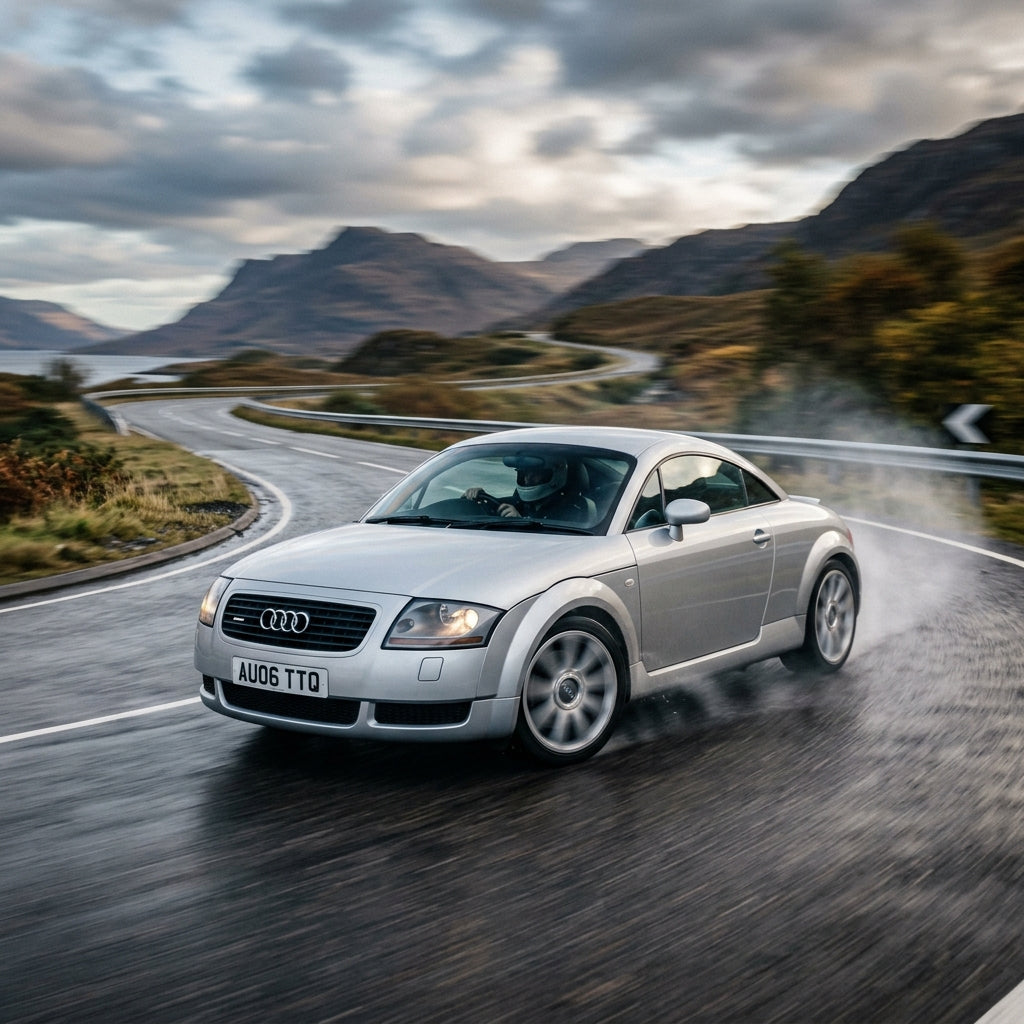 Action Shot: Audi TT Driving Fast