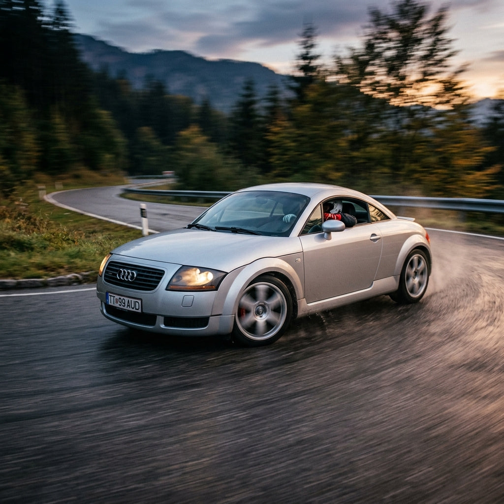 Action Shot: Audi TT Driving Fast