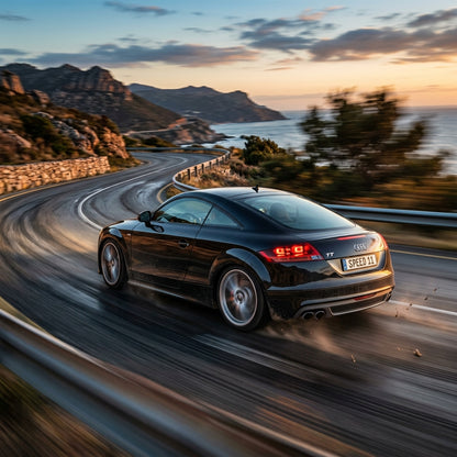 Action Shot: Audi TT Driving Fast