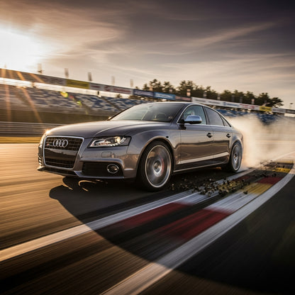Action Shot: Audi  A4, A5 Driving Fast