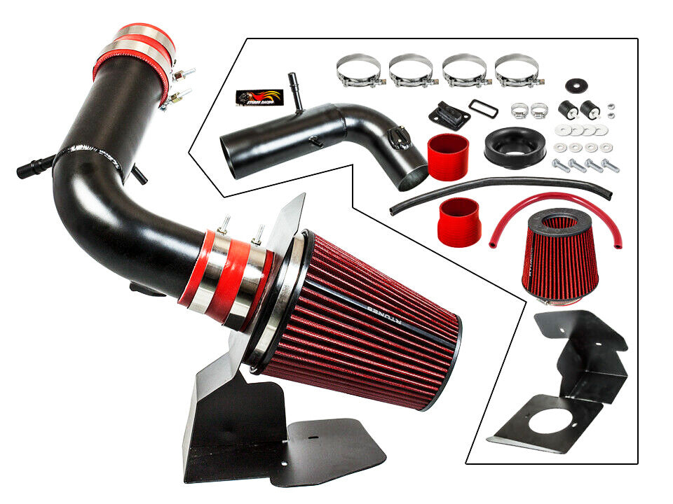 Cold Air Intake W/Heat Shield For Ford Explorer (2011-2018) with 3.5L V6 Engine Black