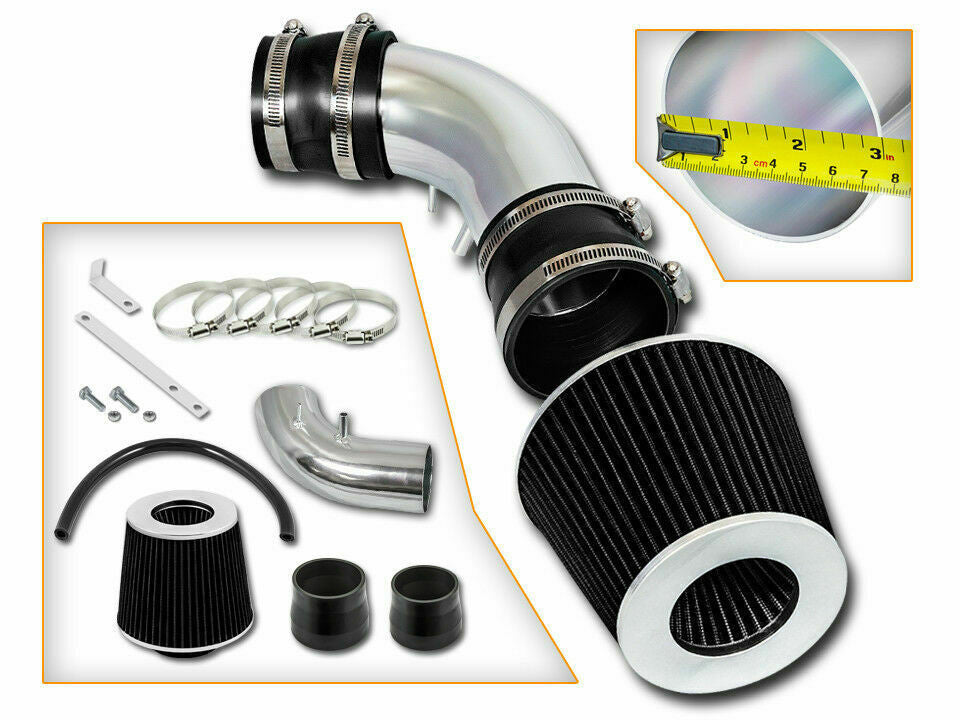 Performance Air Intake For Ford Probe GT/Mazda MX6 626 (1993-1997) with 2.5L V6 Engine Black