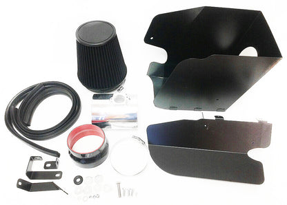 Cold Air Intake W/Heat Shield For Ford Super Duty F-350/F-450 (2008-2010) 6.4L V8 Engine Black