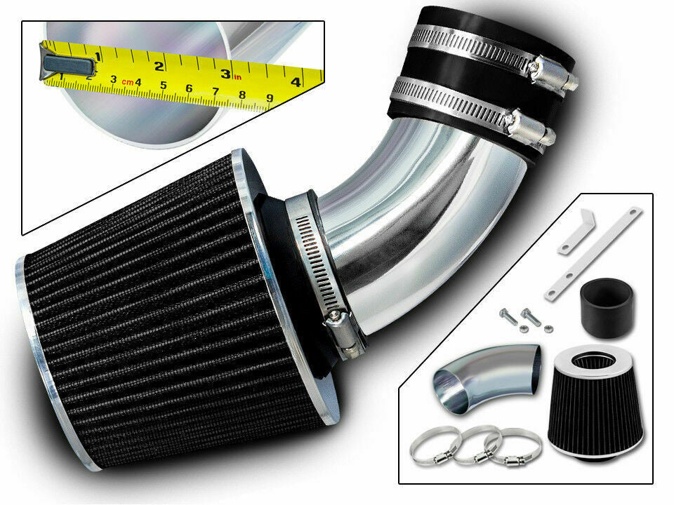 Short Ram Air Intake For Isuzu Amigo/Hombre (1994-2003) with 2.2L/3.2L/3.5L V6 Engines Black