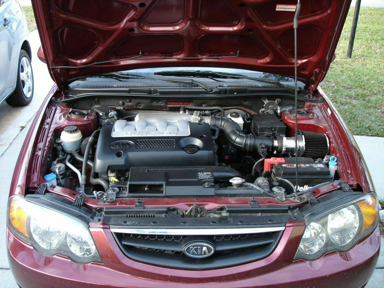 Ram Air Intake For Kia Optima/Spectra (2001-2006) with 2.4L/2.5L/2.7L 7L Engines Black