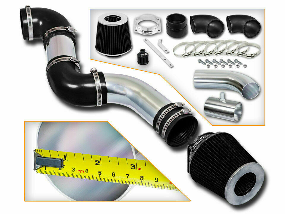 Performance Air Intake For Lincoln Town-car (1996-2002) With 4.6L V8 Engine Black