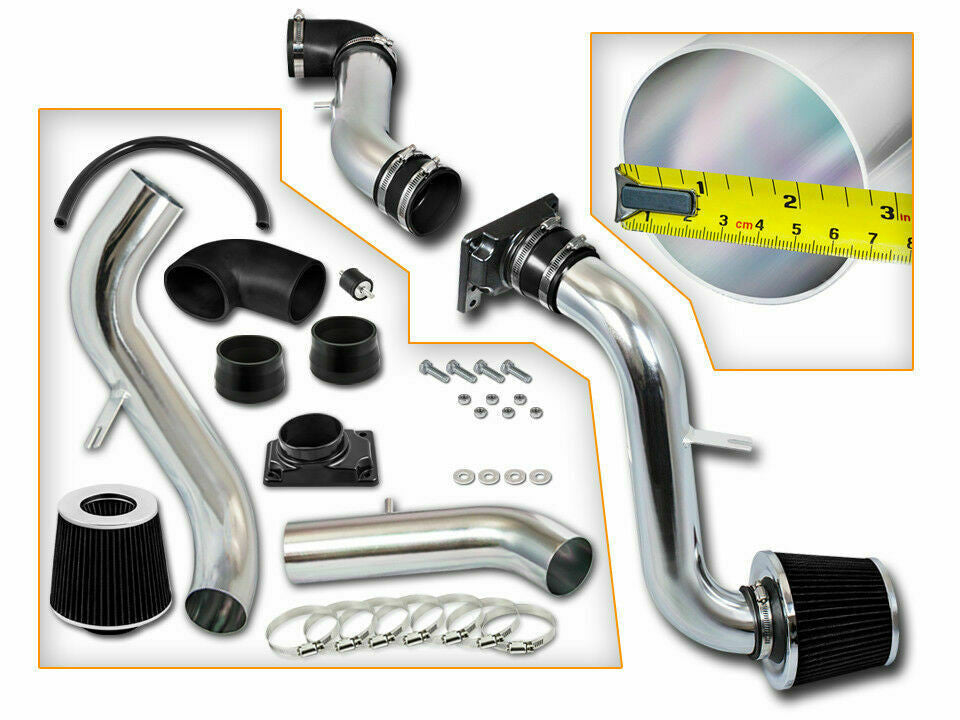 Cold Air Intake Kit for Mitsubishi Galant (1999-2003) with 2.4L L4 3.0L V6 Engines Black