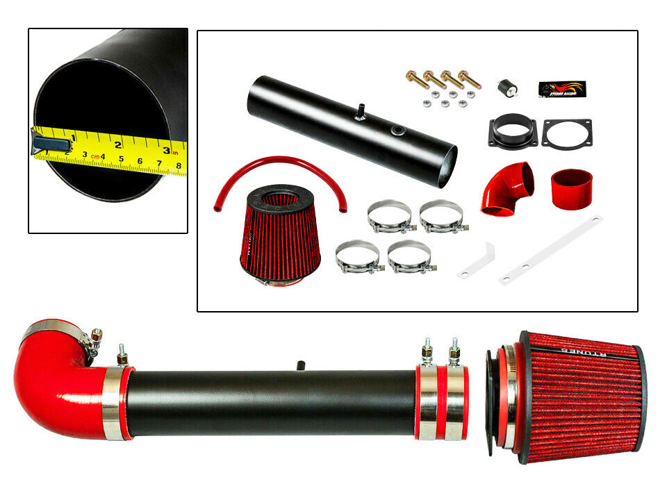 Performance Air Intake For Ford F-150 (1997-2003) with 4.2L V6 Engine Black Red