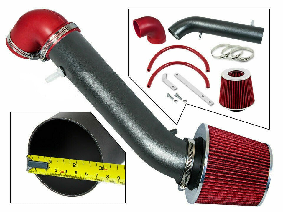 Cold Air Intake for Jeep Wrangler (1991-1995) with 2.5L L4 & 4.0L L6 Engines Red