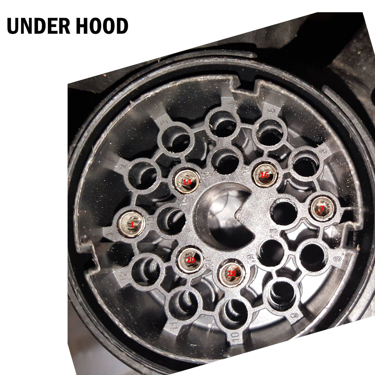 Round 20 Pin Port to 16 Pin OBD2 Adapter Cable for BMW