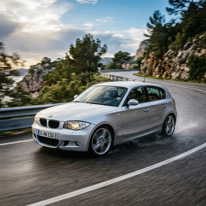 Action Shot: BMW 1 Series Driving Fast