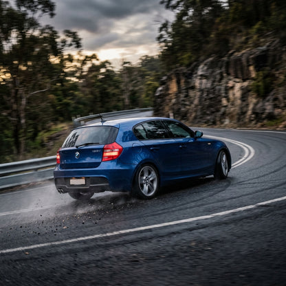 Action Shot: BMW 1 Series Driving Fast