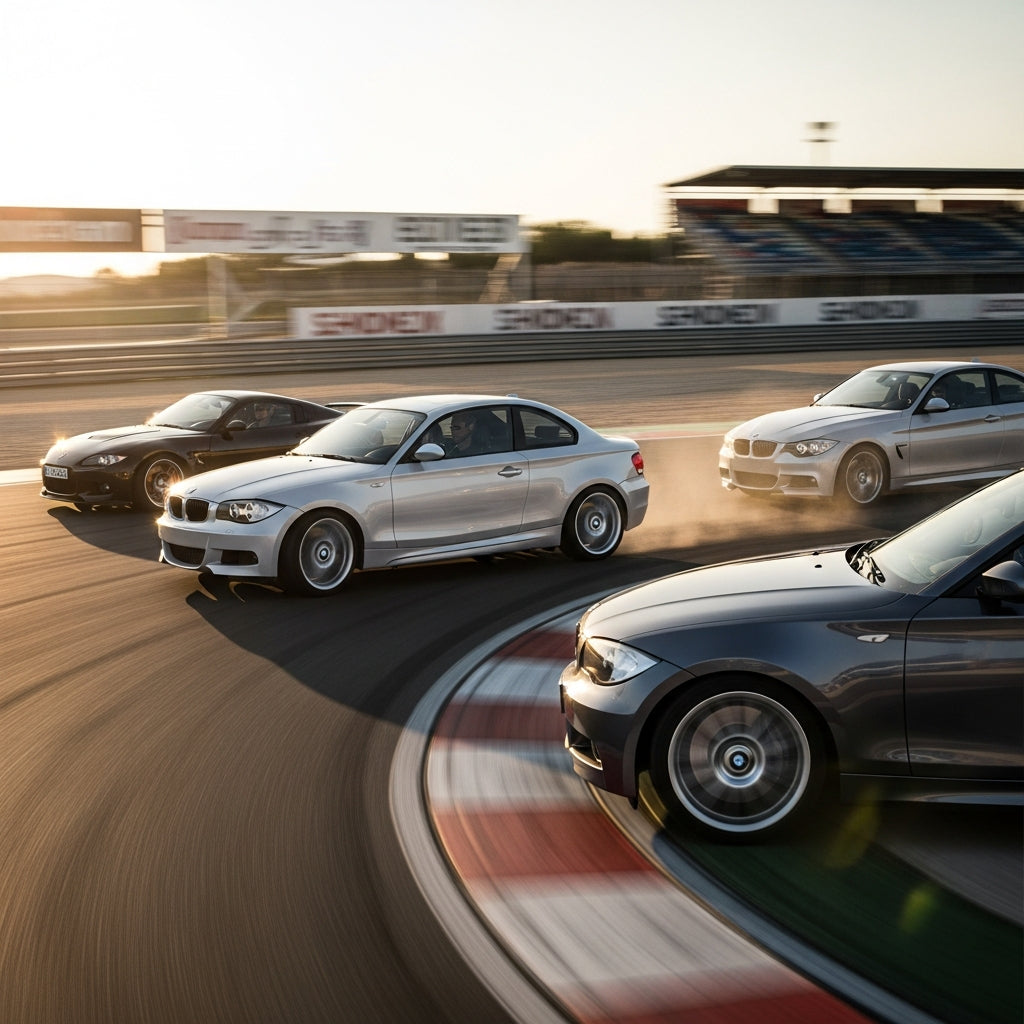 Action Shot: BMW 1 Series, 3 Series, 4 Series Driving Fast