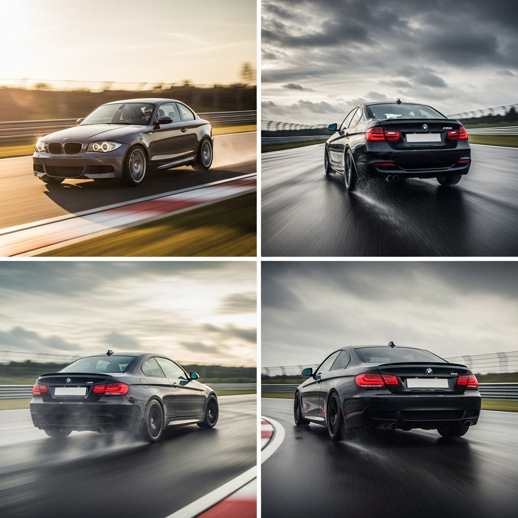 Action Shot: BMW 1 Series, 3 Series, 4 Series Driving Fast