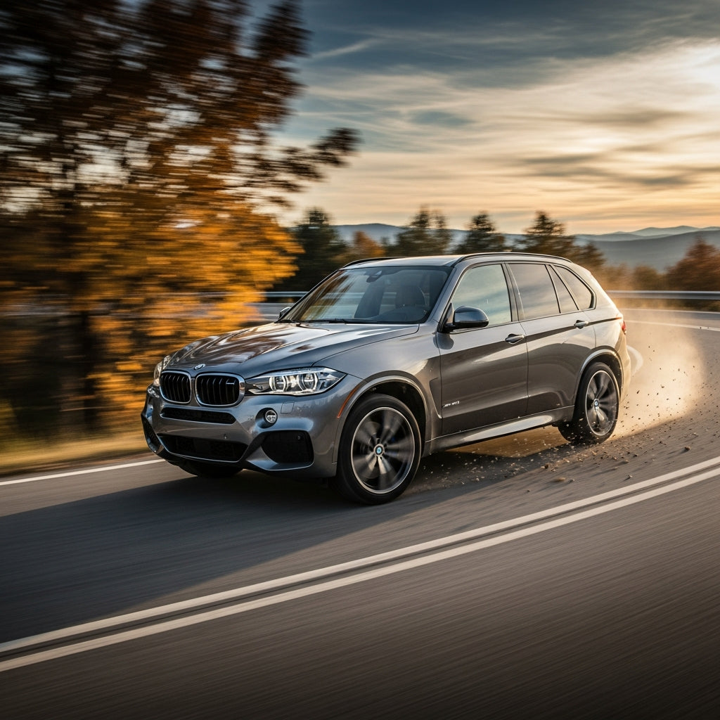 Action Shot: BMW 1 Series, 3 Series, 5 Series, M3, X3, X5, X6, Z3, Z4 Driving Fast