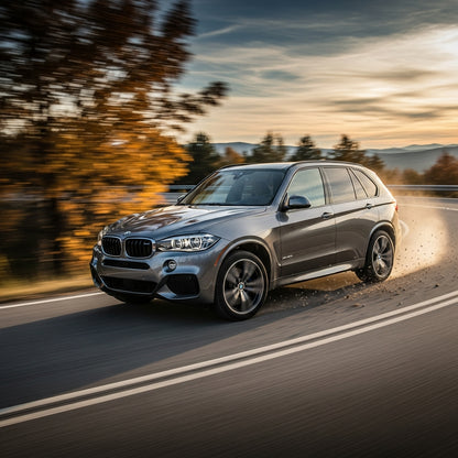 Action Shot: BMW 1 Series, 3 Series, 5 Series, M3, X3, X5, X6, Z3, Z4 Driving Fast