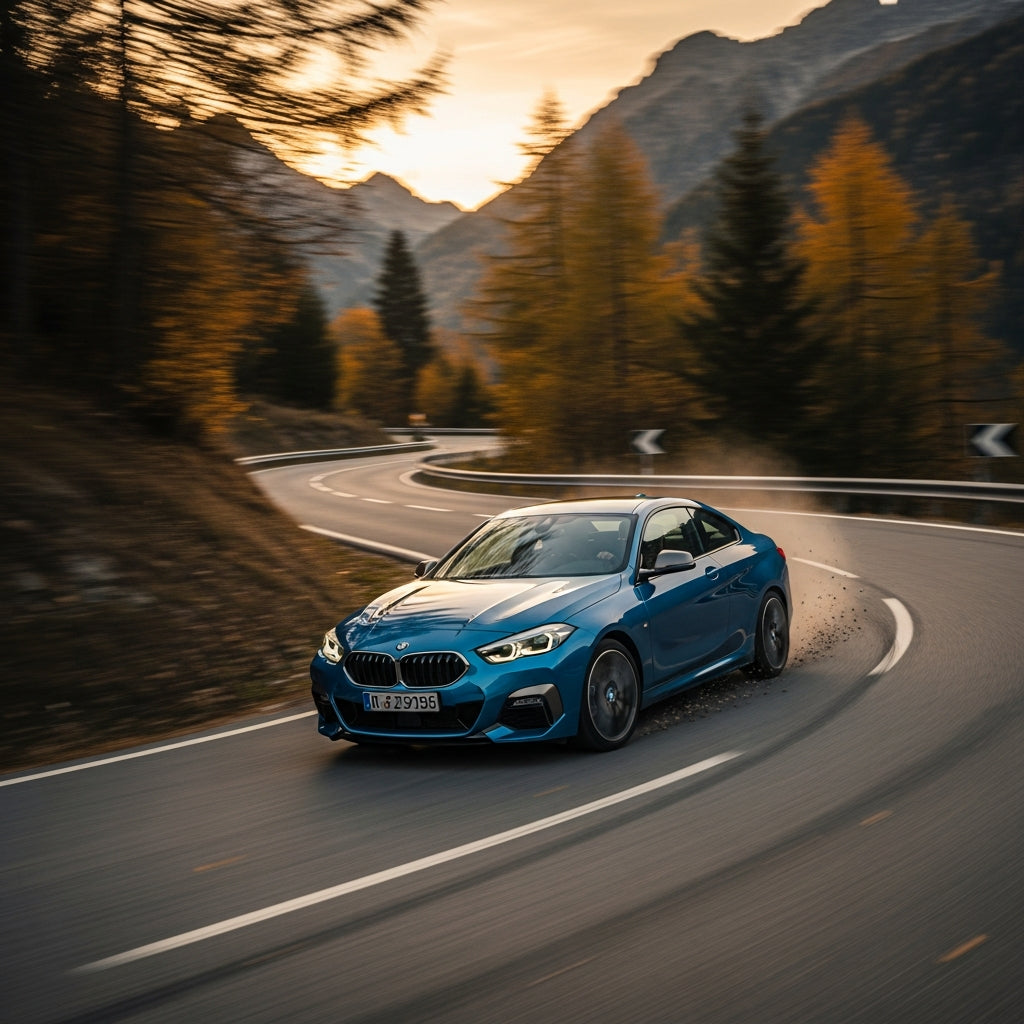 Action Shot: BMW 2 Series Driving Fast