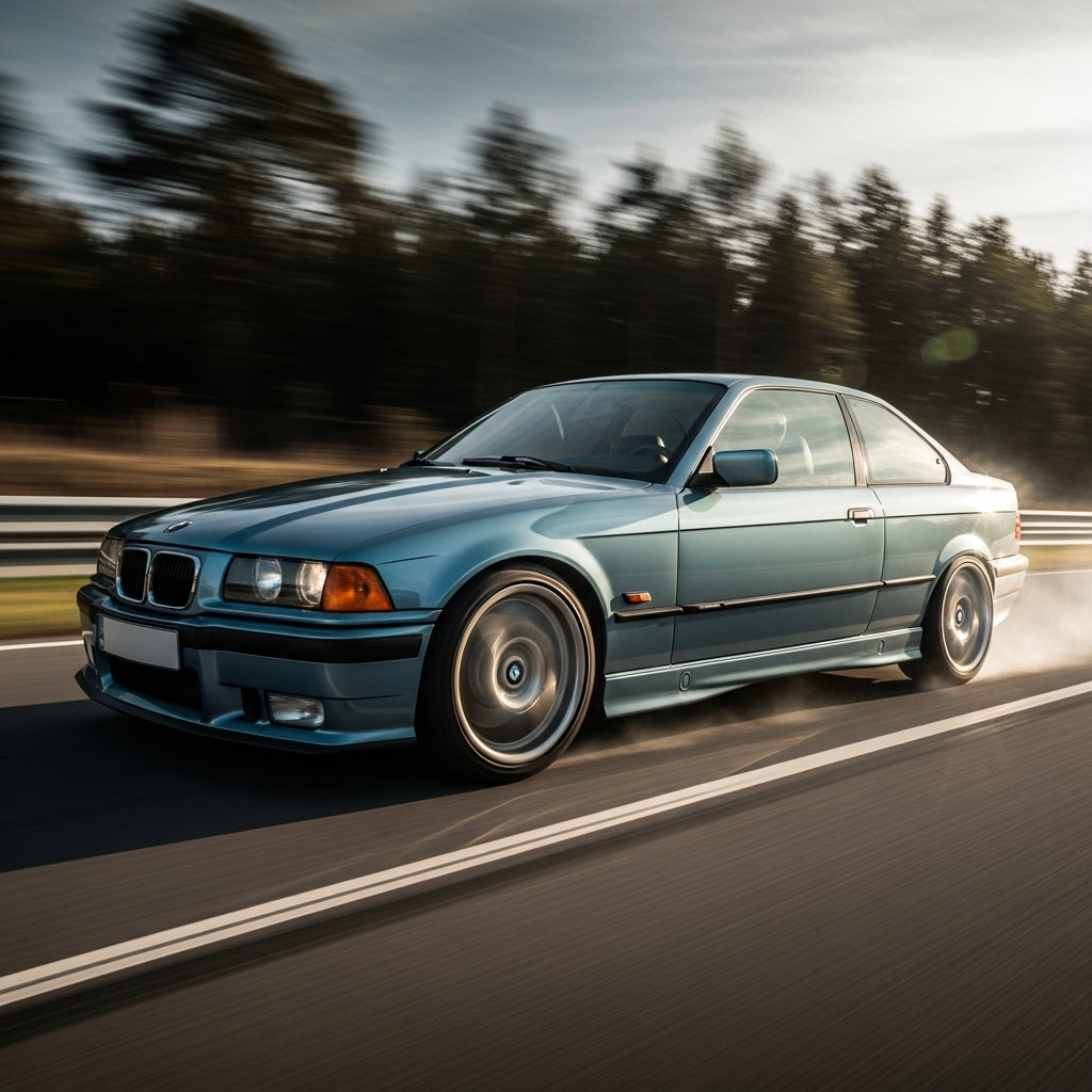 Action Shot: BMW 3 Series Driving Fast