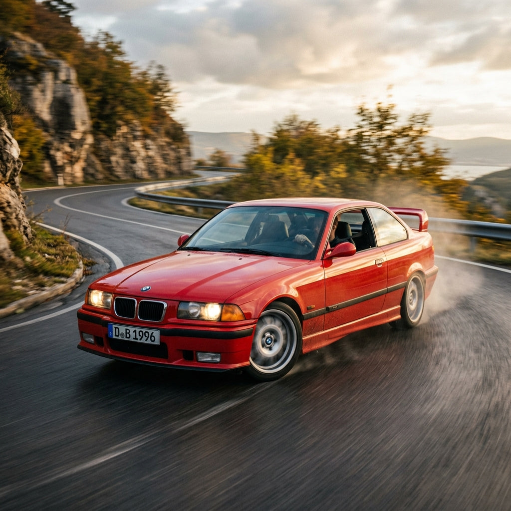 Action Shot: BMW 3 Series Driving Fast