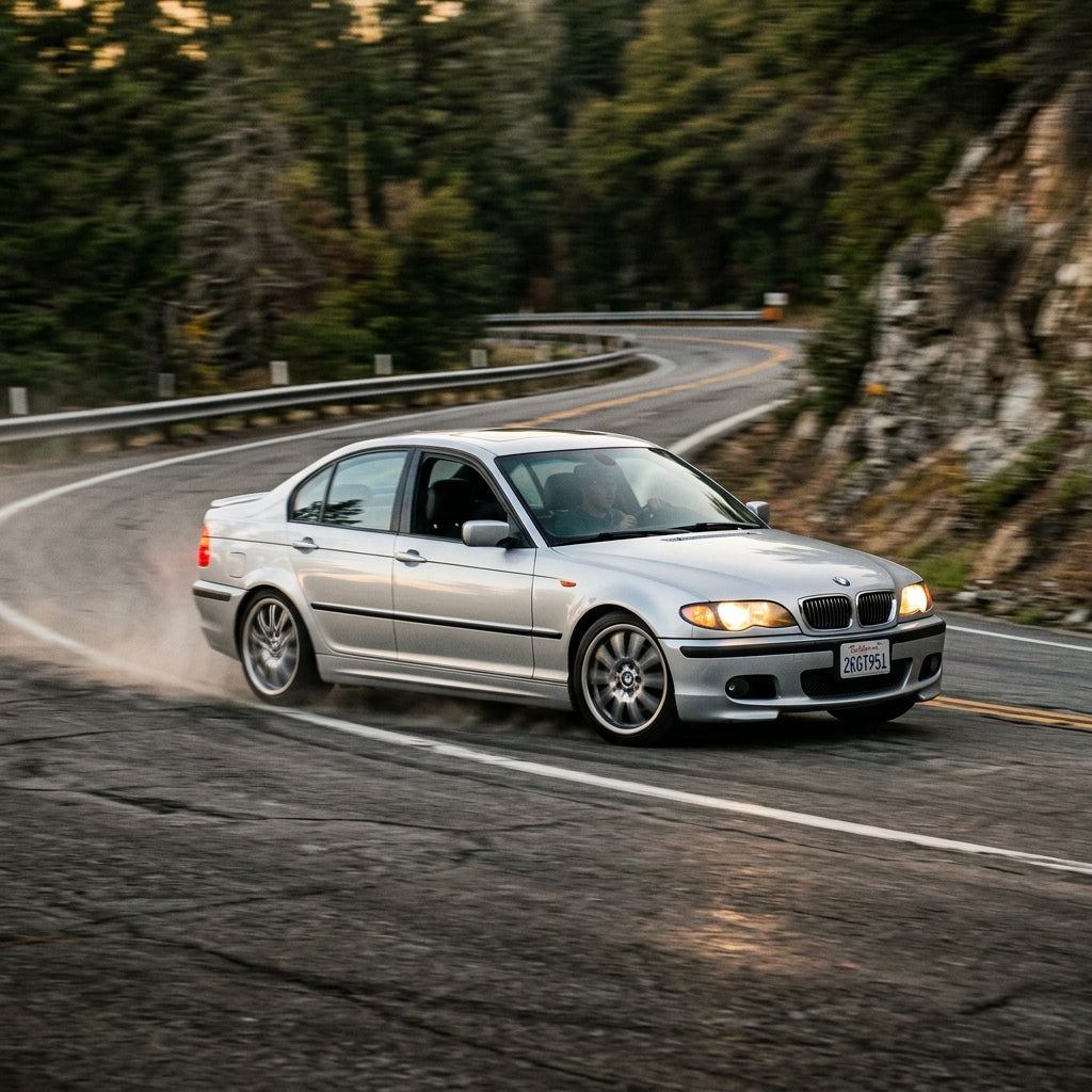 Action Shot: BMW 3 Series Driving Fast