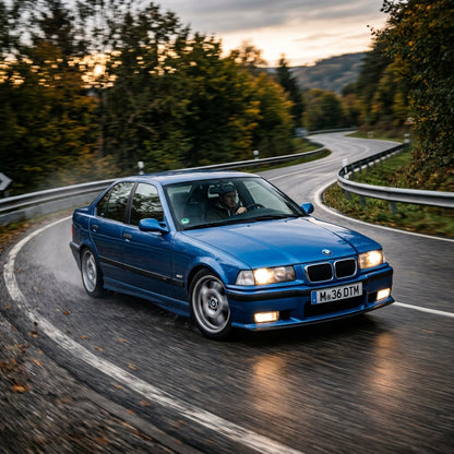 Action Shot: BMW 3 Series Driving Fast