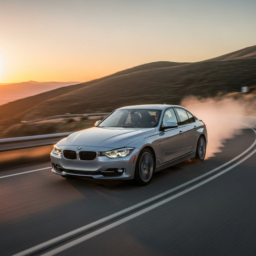 Action Shot: BMW 3 Series Driving Fast