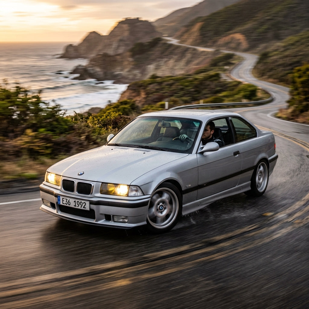 Action Shot: BMW 3 Series Driving Fast