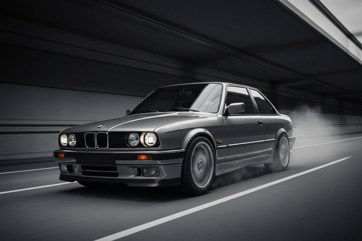 Action Shot: BMW 3 Series Driving Fast