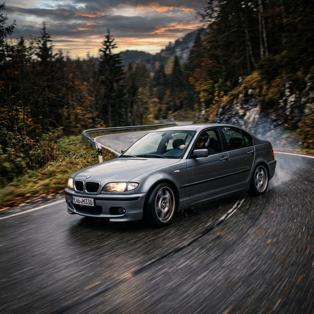 Action Shot: BMW 3 Series Driving Fast