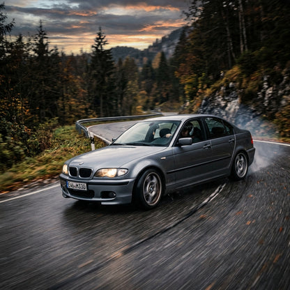 Action Shot: BMW 3 Series Driving Fast